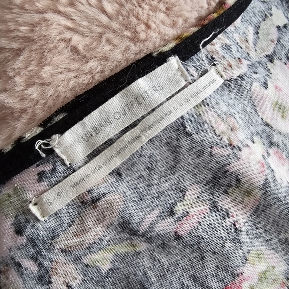 Urban outfitters Size S Black Floral Velvet Dress short sleeve - Picture 5 of 8